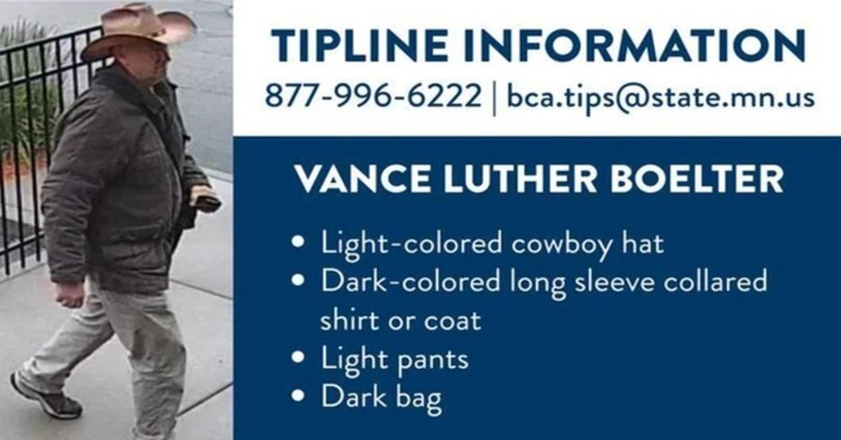 Así buscan a Vance Luther Boelter, el asesino de la congresista demócrata de Minnesota.