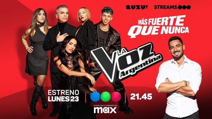 La Voz Argentina vuelve este lunes 23 de junio a la pantalla de Telefe. Foto: Telefe.