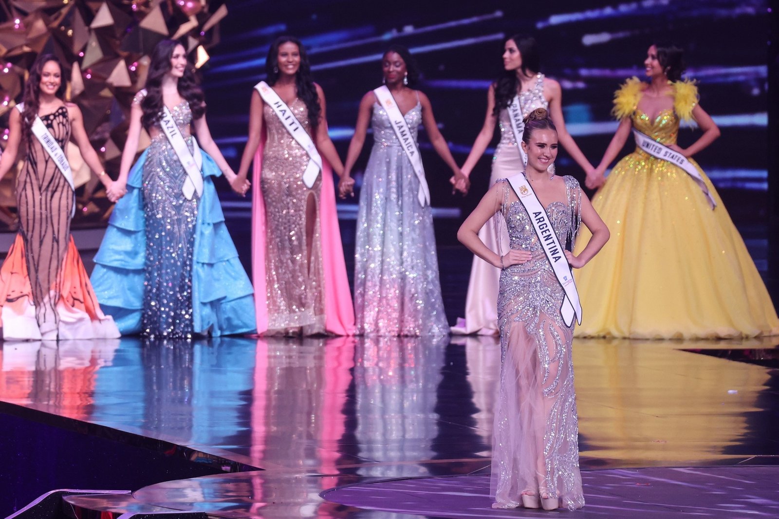 Guadalupe Alomar. la candidata argentina, quedó dentro del Top 20 del certamen de belleza. Foto: EFE
