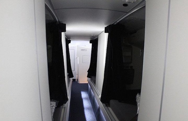Los compartimentos de primera clase en los Boeing 777-300.
