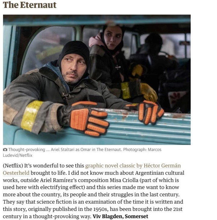 La crítica de una lectora de The Guardian a El Eternauta