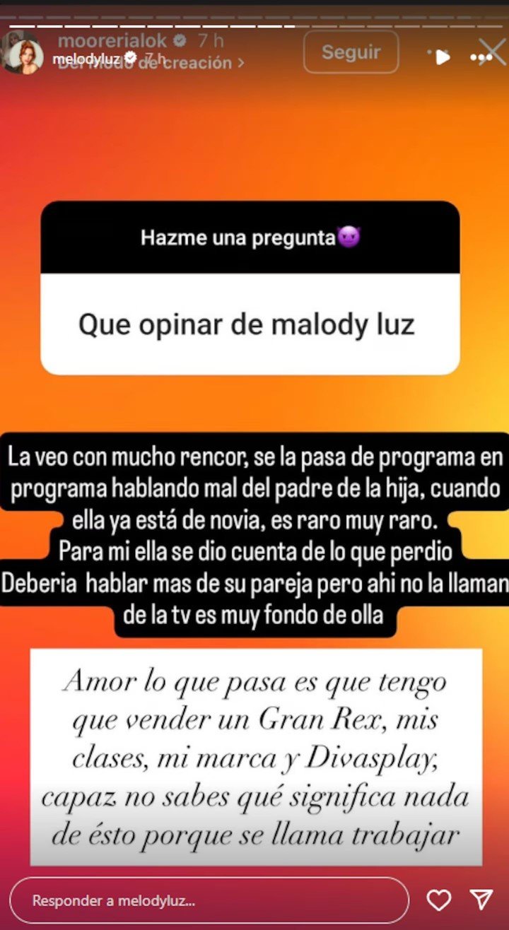 La inesperada pelea entre Morena Rial y Melody Luz. Foto: Instagram