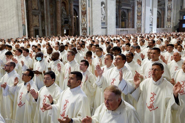 El Papa León XIV recibió a en el Vaticano a obispos de todo el mundo. Foto: REUTERS 