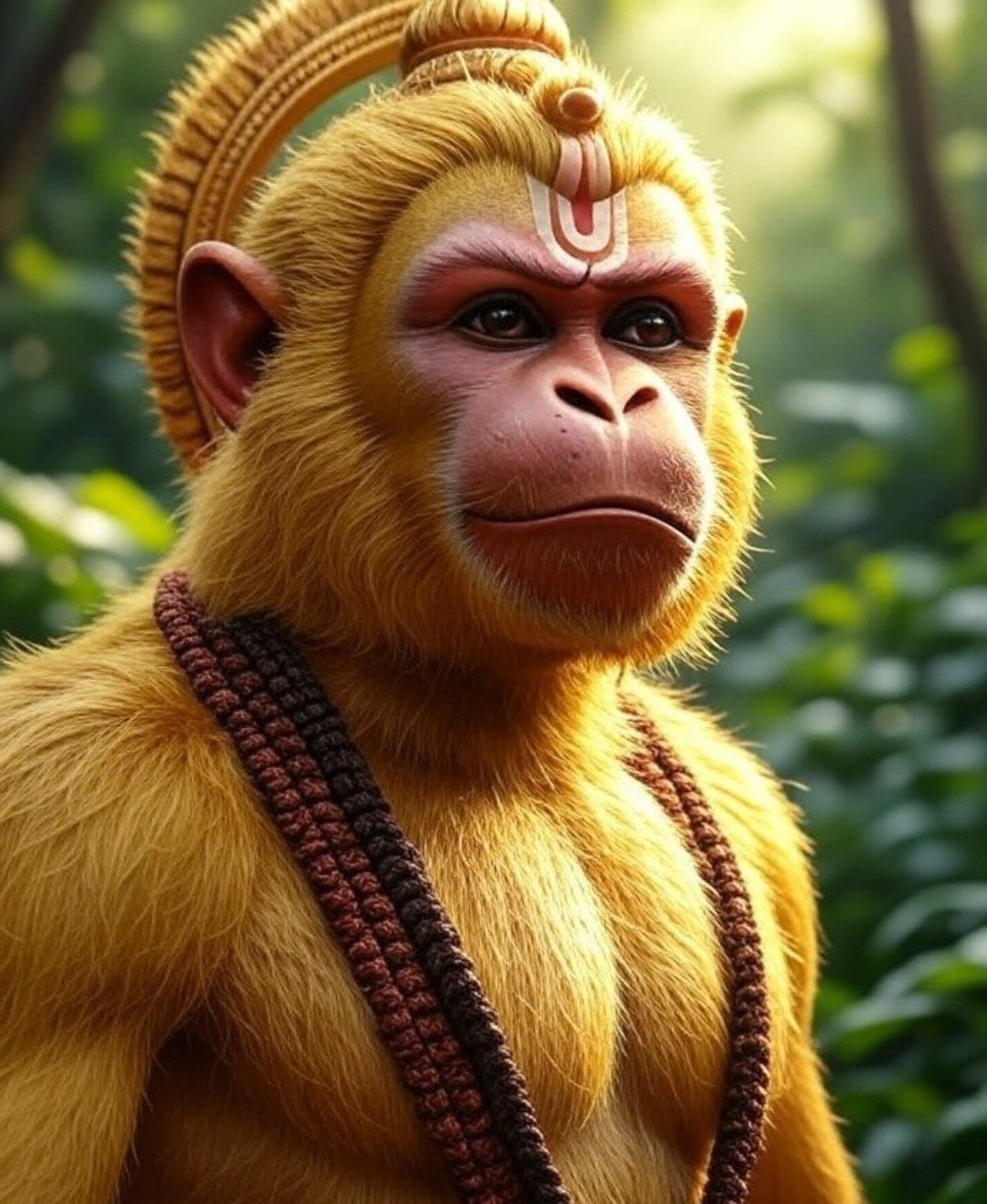 Hanuman resiste al agua y al fuego, y es inmortal. Imagen: Grok