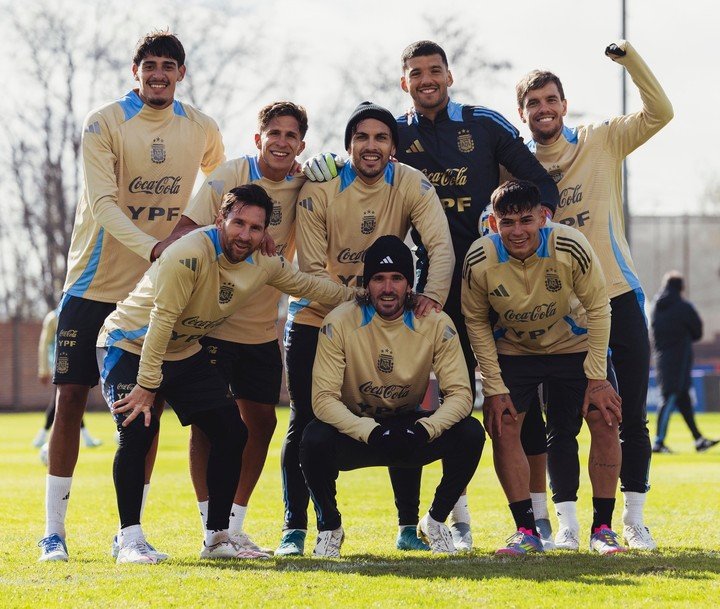 Entrenamiento de la selección.