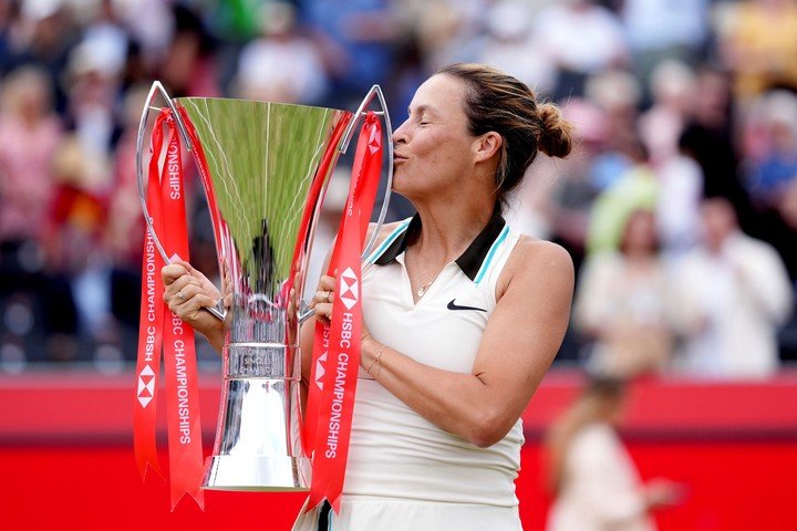 Tatjana Maria, campeona en Queen's. Foto: Adam Davy/PA via AP