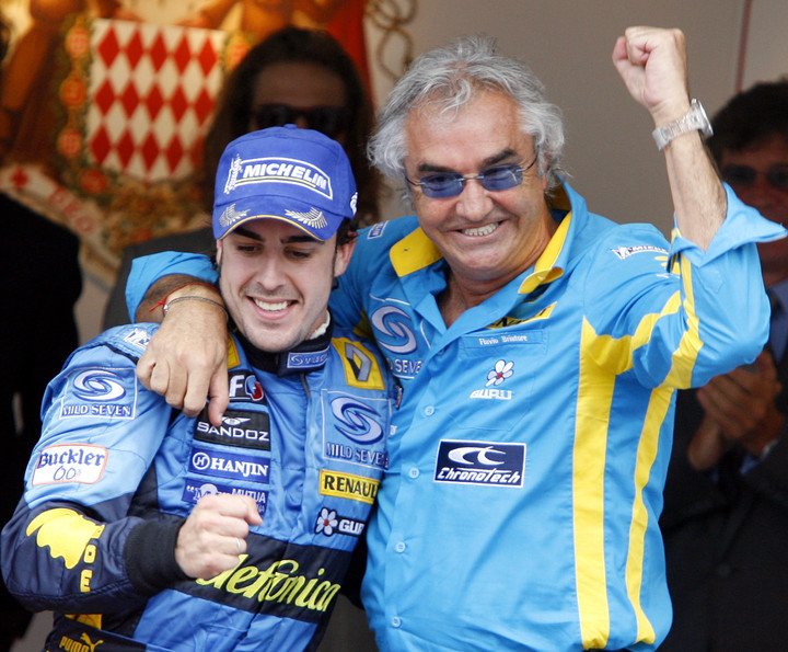 Briatore con Alonso (AP). 
