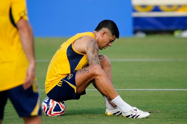 Marcos Rojo finalmente no fue titular en el choque de Boca contra Benfica. Foto: Fernando de la Orden / Enviado Especial 