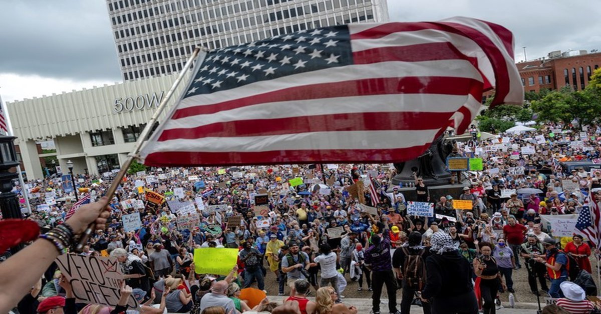 Manifestación contra Trump en Louisville, Netucky. Foto AP Photo