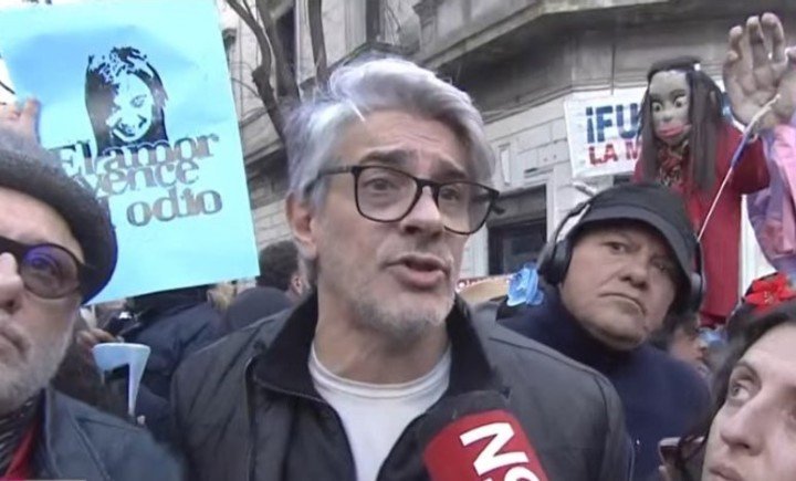 Pablo Echarri le manifestó su apoyo a Cristina Kirchner. Foto: Captura TV.