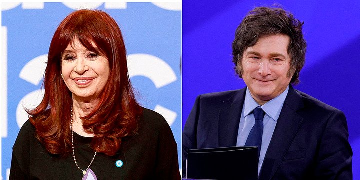 Javier Milei y Cristina Kirchner - FTP CLARIN milei cristina 1.jpg Z FClarin Fotoclarin
