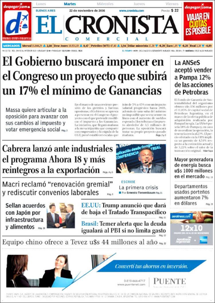 No es la virulana en El Cronista, Información General