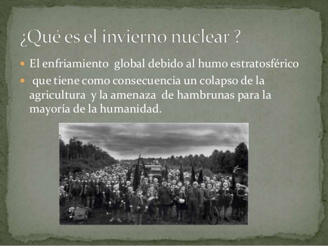 Invierno nuclear en El Cronista, Información General
