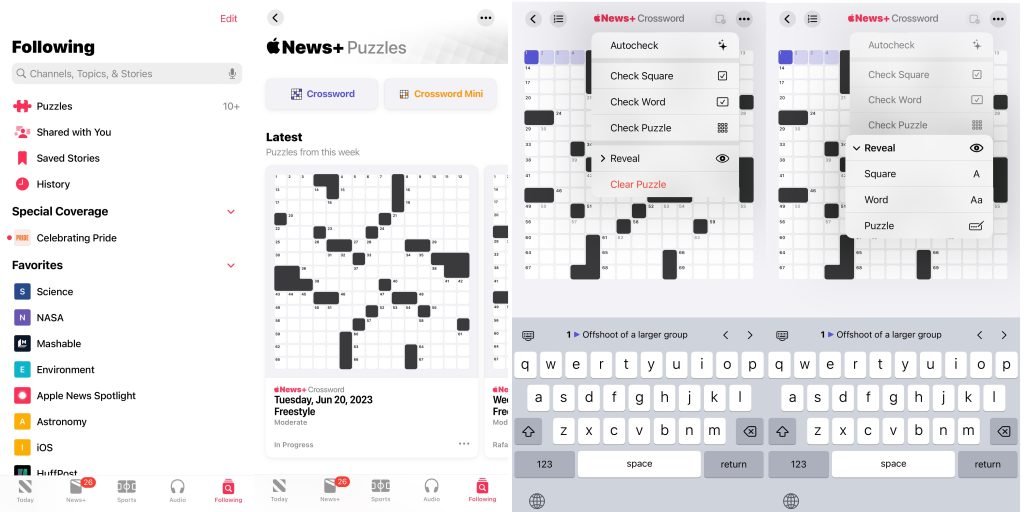 Cómo jugar a los crucigramas diarios de Apple en iPad y iPhone iPad