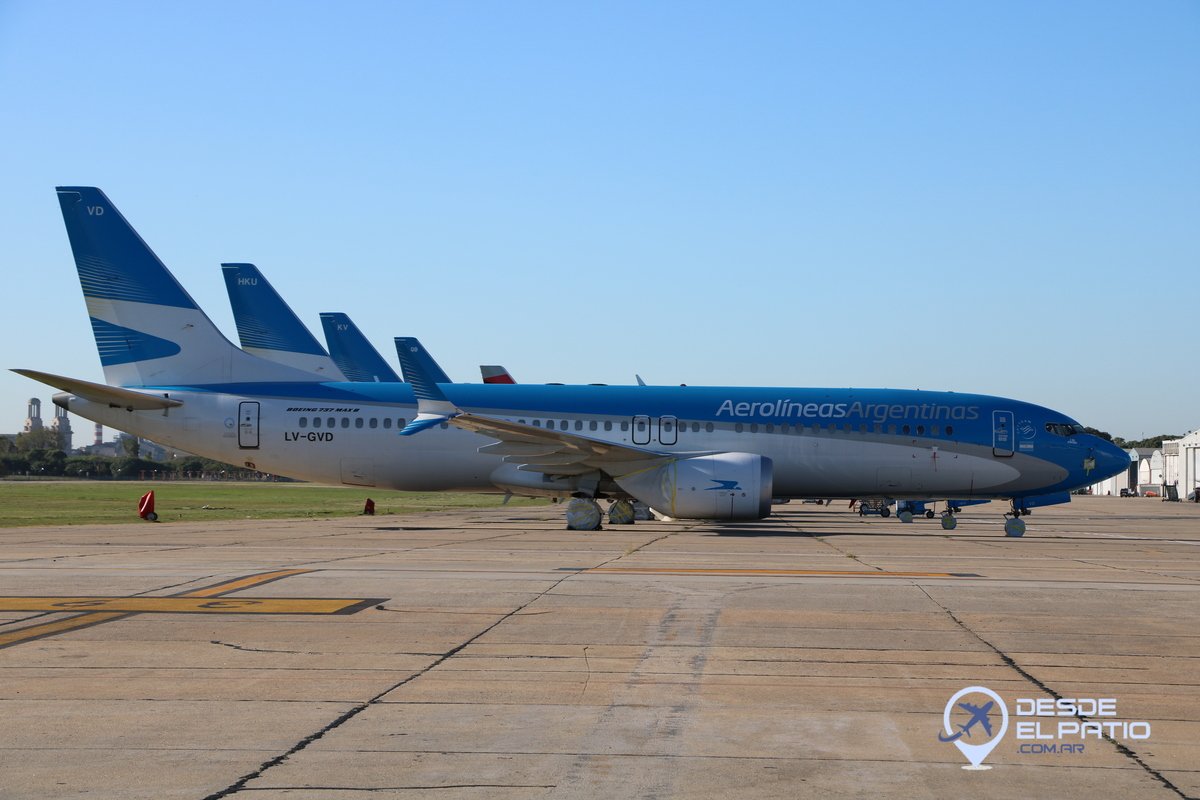 El spotter day de Aeroparque en la fría mañana del sábado en Aeropuertos, Aviones