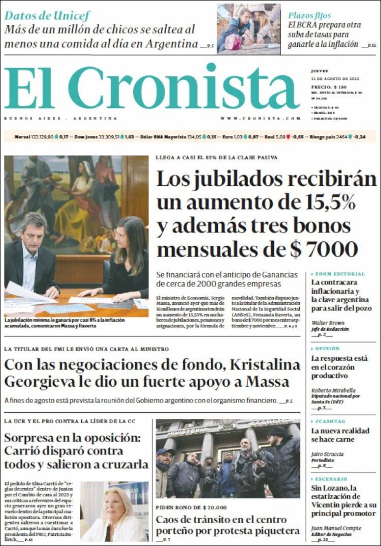 El mercado nupcial en El Cronista, Columnistas