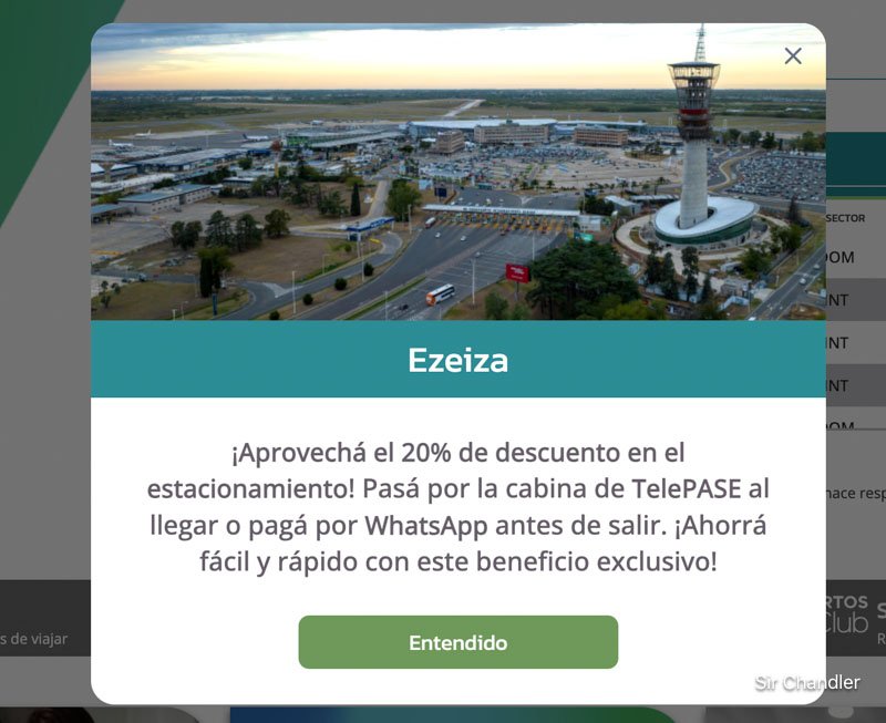 Aumentan el descuento del pago vía whatsapp o telepase del estacionamiento en varios aeropuertos en Destacados, Posteado