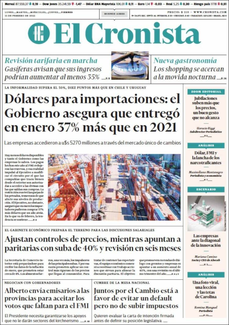 El mercado nupcial en El Cronista, Columnistas