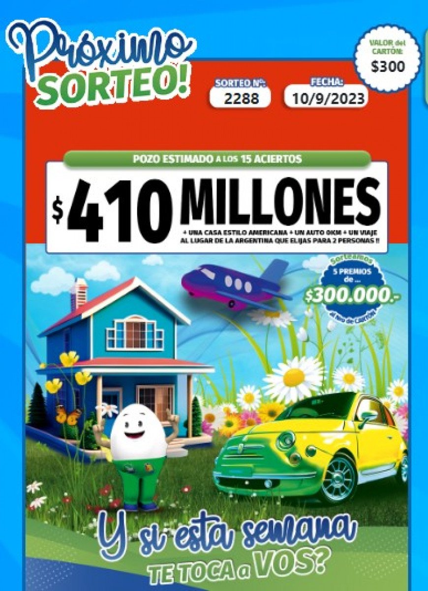 Resultados del Telekino del 15 de junio en El Cronista, Información General