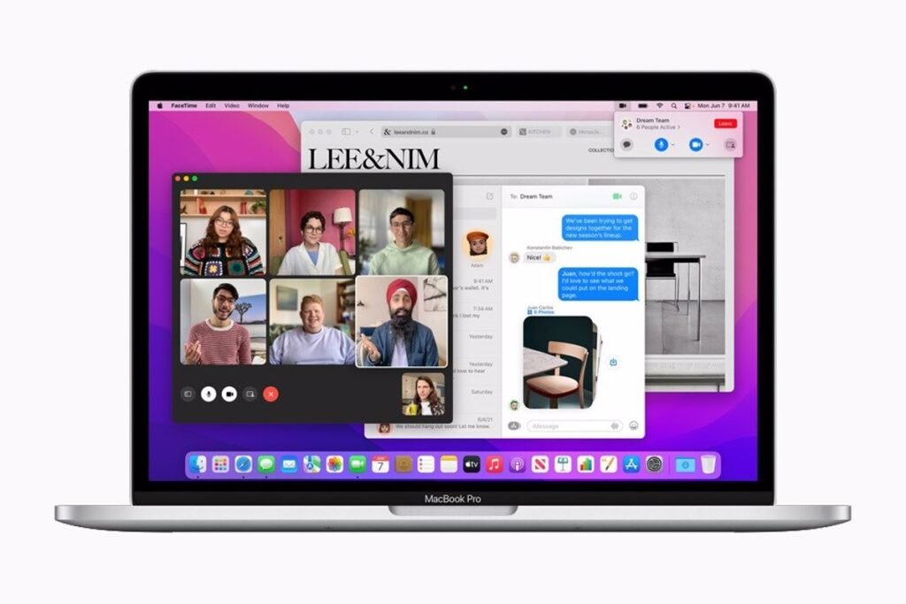 El sistema operativo macOS Monterrey de Apple.