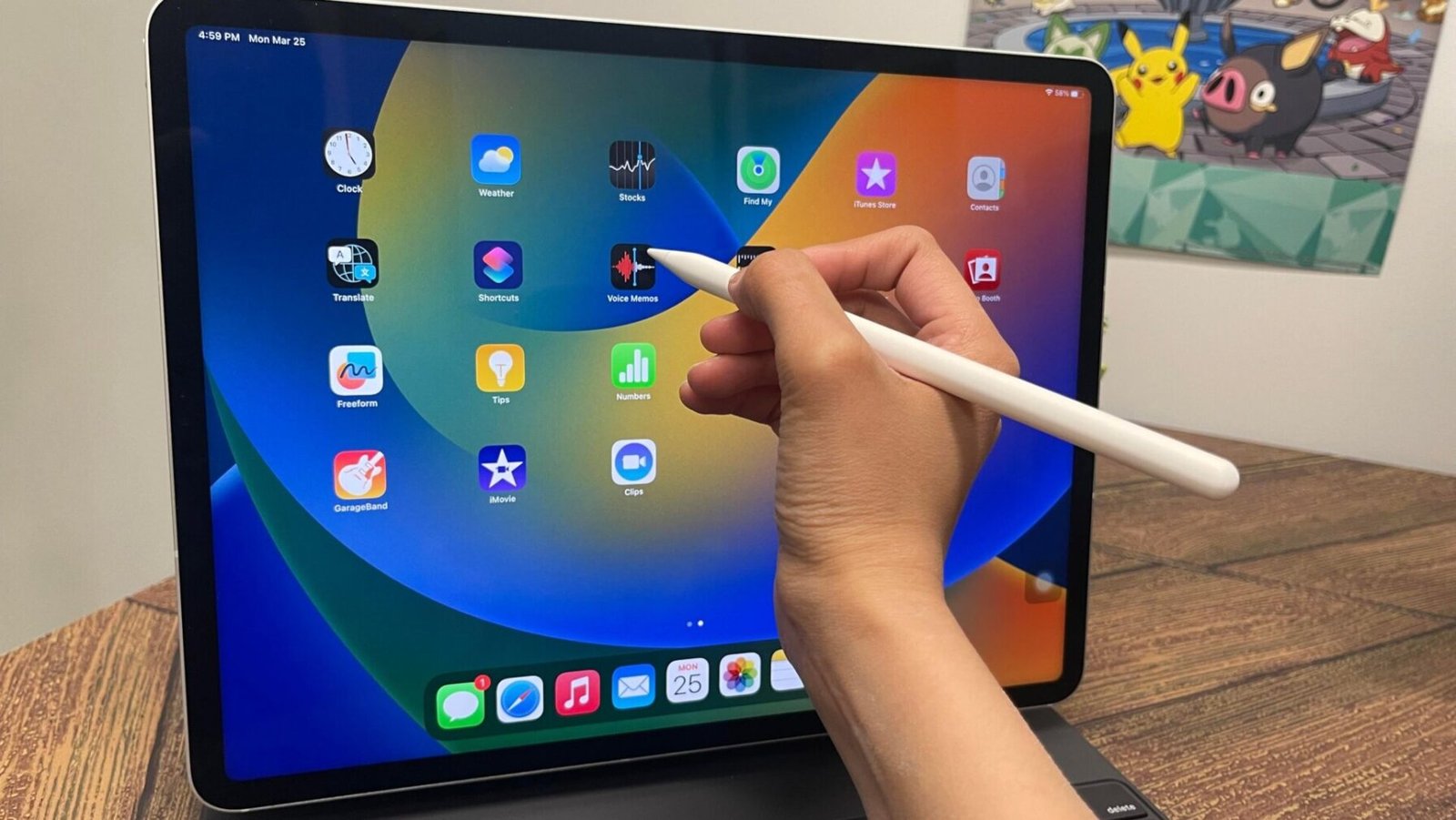 El Apple Pencil con conector USB iPad