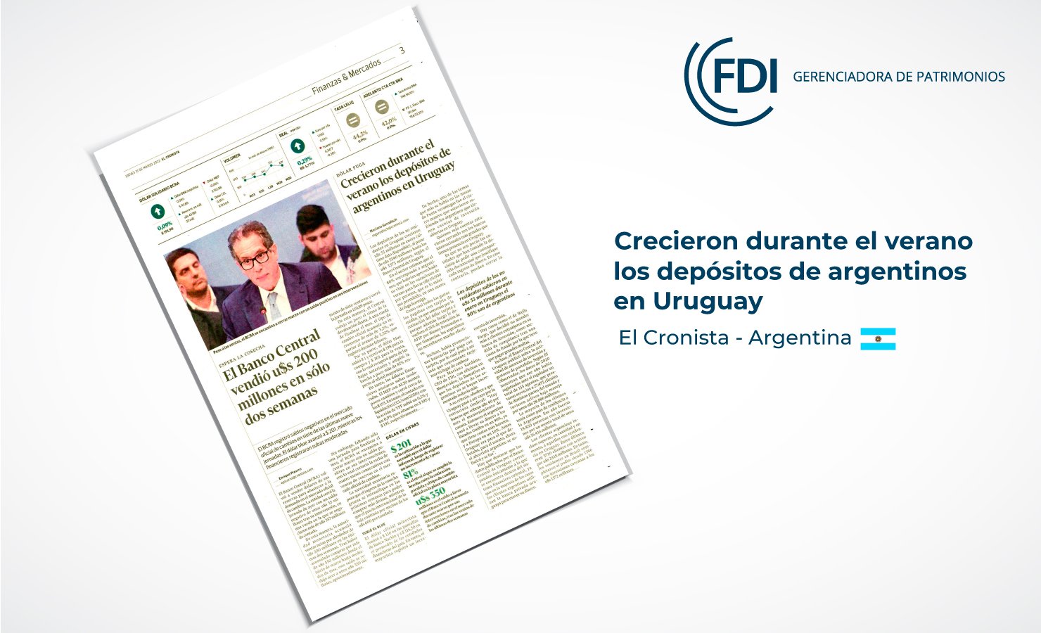 Acciones argentinas no logran acompañar la tendencia global en El Cronista, Finanzas