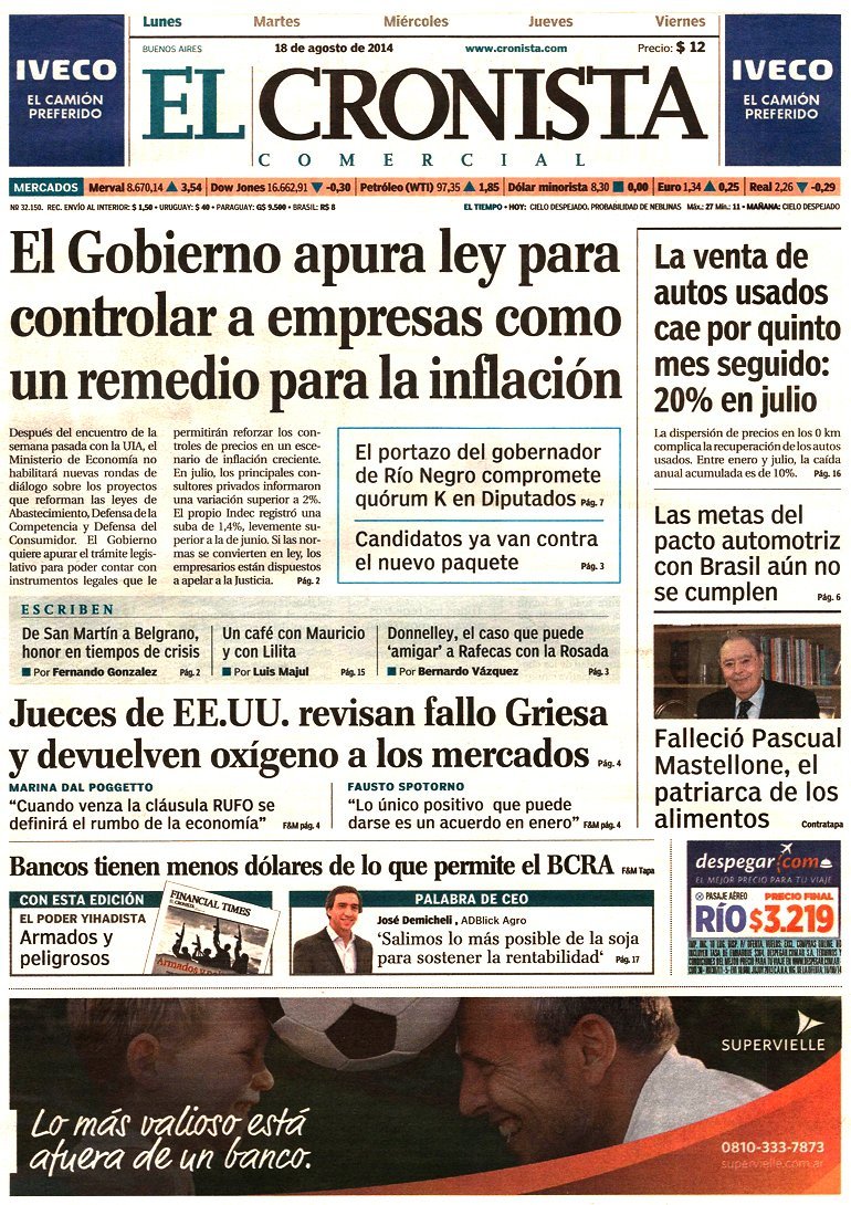 El Ozempic argentino en El Cronista, Información General