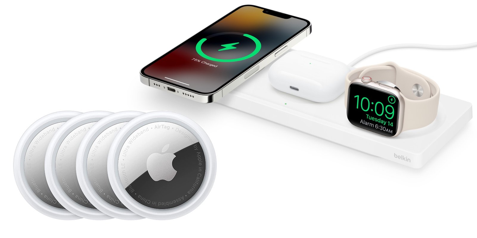 ¡Suena la alarma de Apple! El pack de 4 AirTags de Apple está a menos de $75. Apple Watch