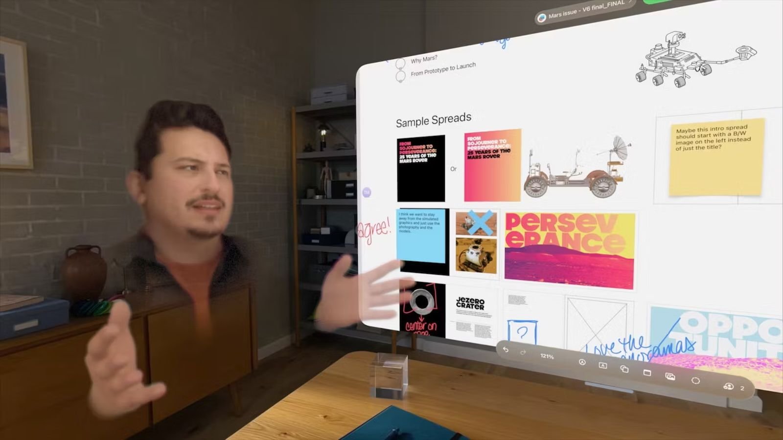 De widgets espaciales a Personas realistas Apple Vision Pro