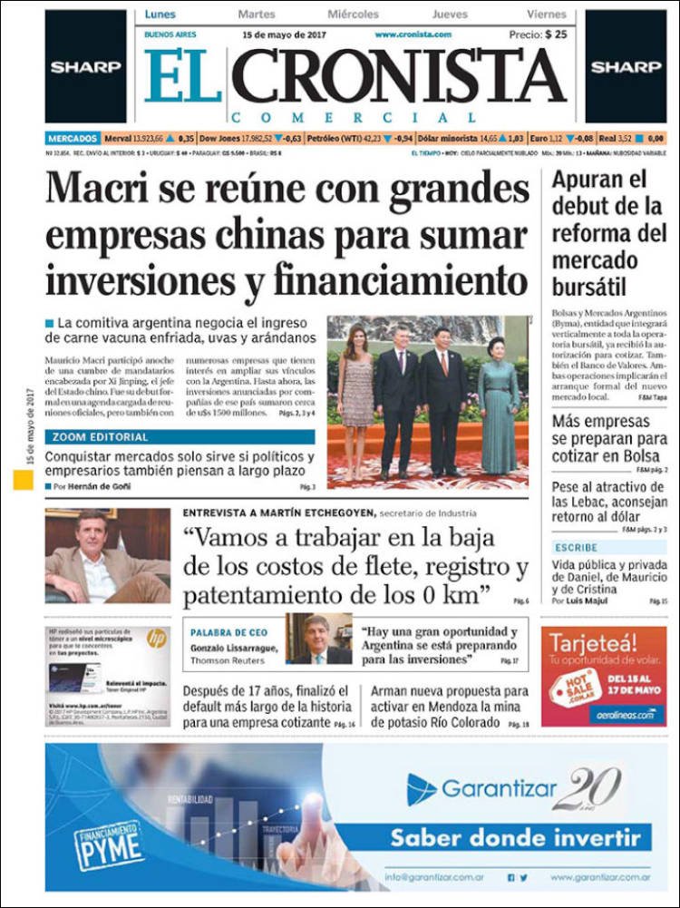Confirmado en El Cronista, Información General