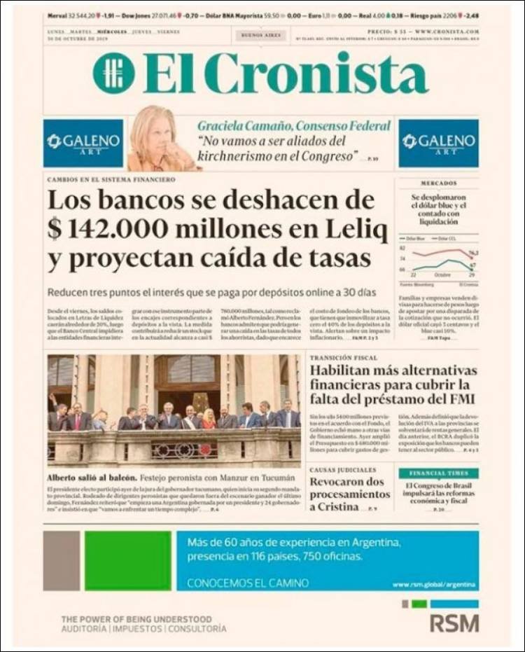 Confirmado en El Cronista, Negocios