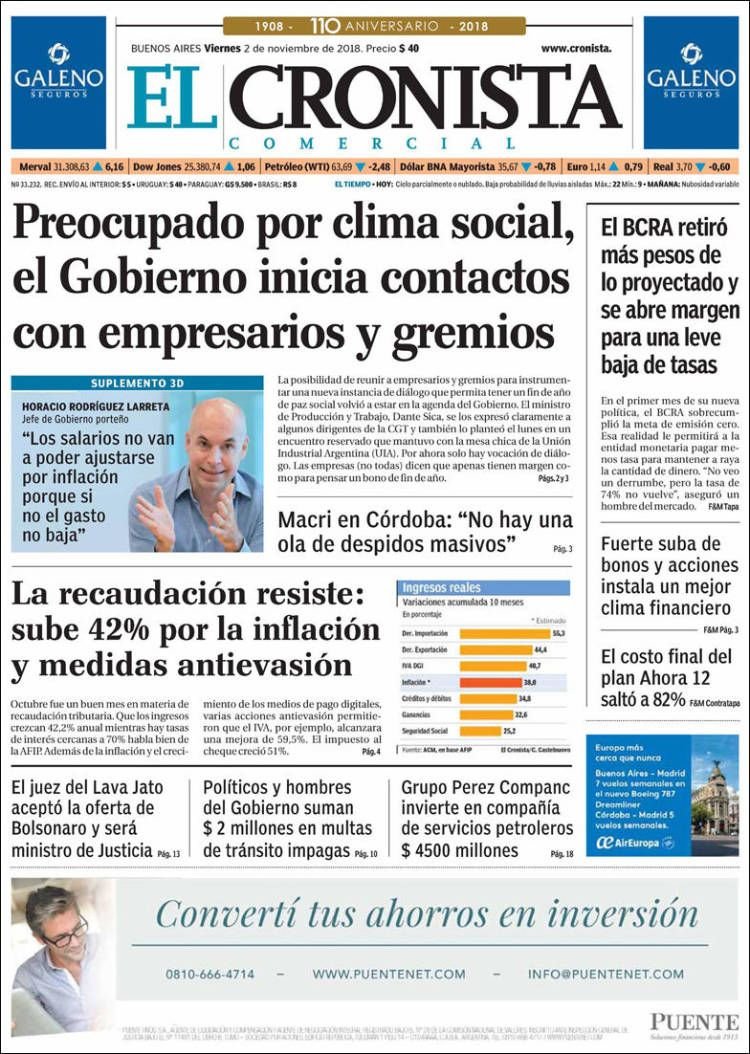 Adiós secaplatos en El Cronista, Información General