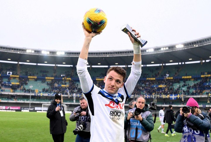 Mateo Retegui en Atalanta. (REUTER)