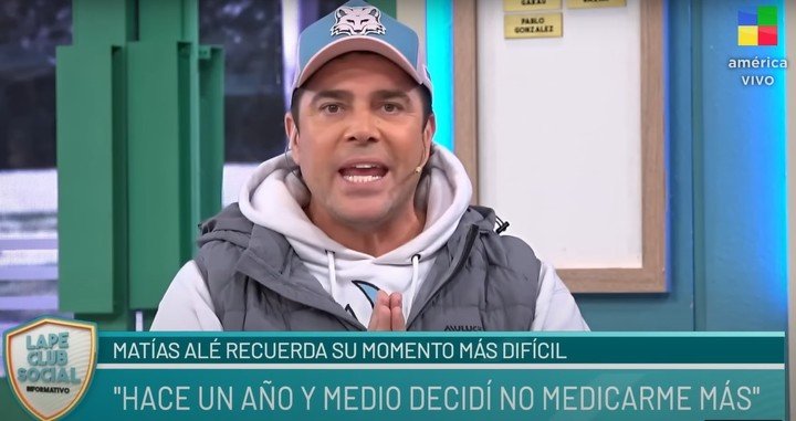Matías Alé contó cómo y cuándo decidió suspender su tratamiento psiquiátrico. | Foto: América TV