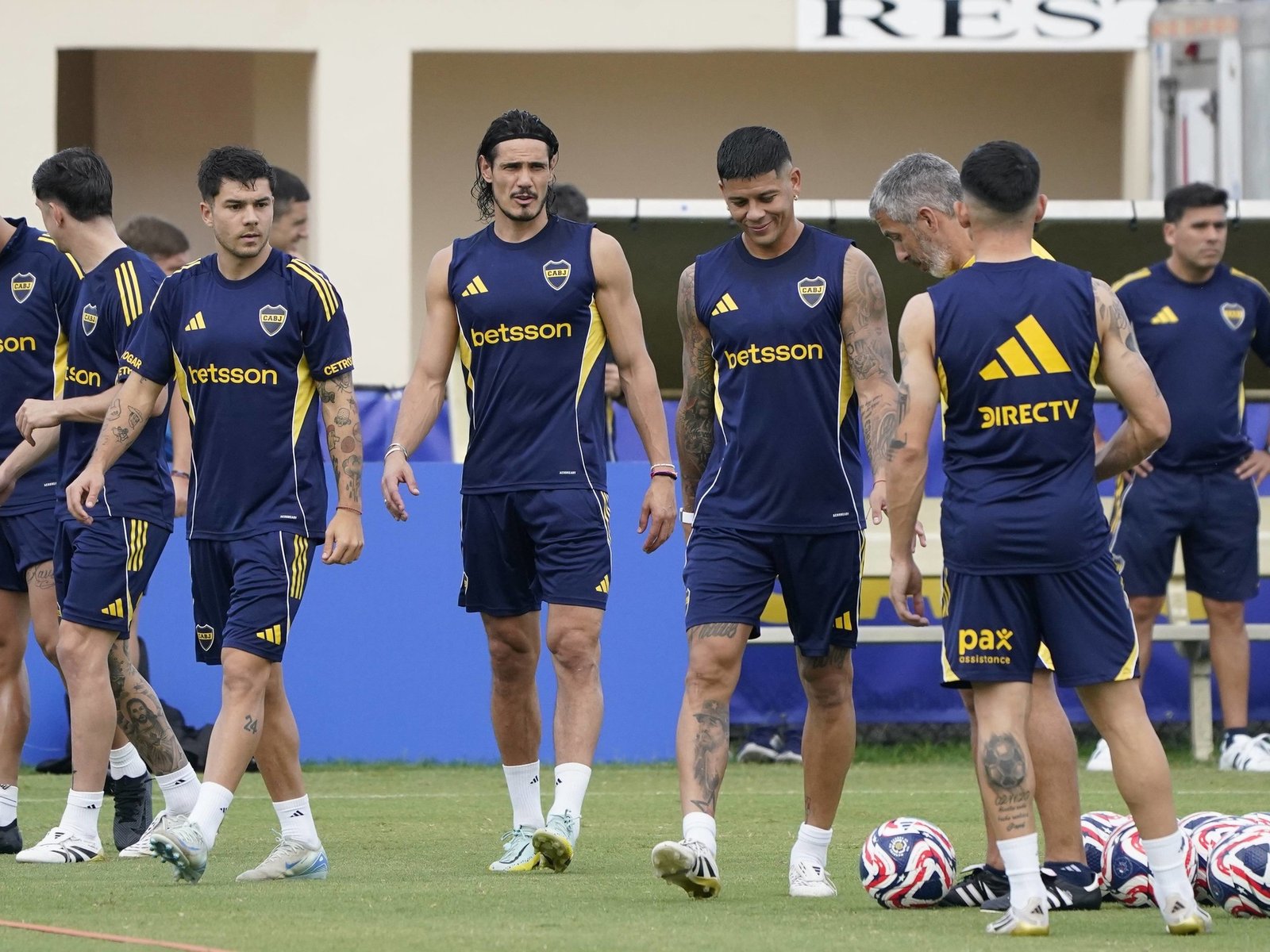 Los jugadores de Boca ya se encuentran entrenando en la Universidad Barry. Foto: Fernando de la Orden.