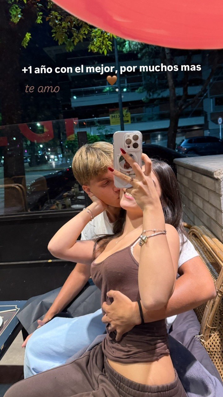 Valentino y Carola acaban de cumplir su primer año de novios. Foto: Instagram