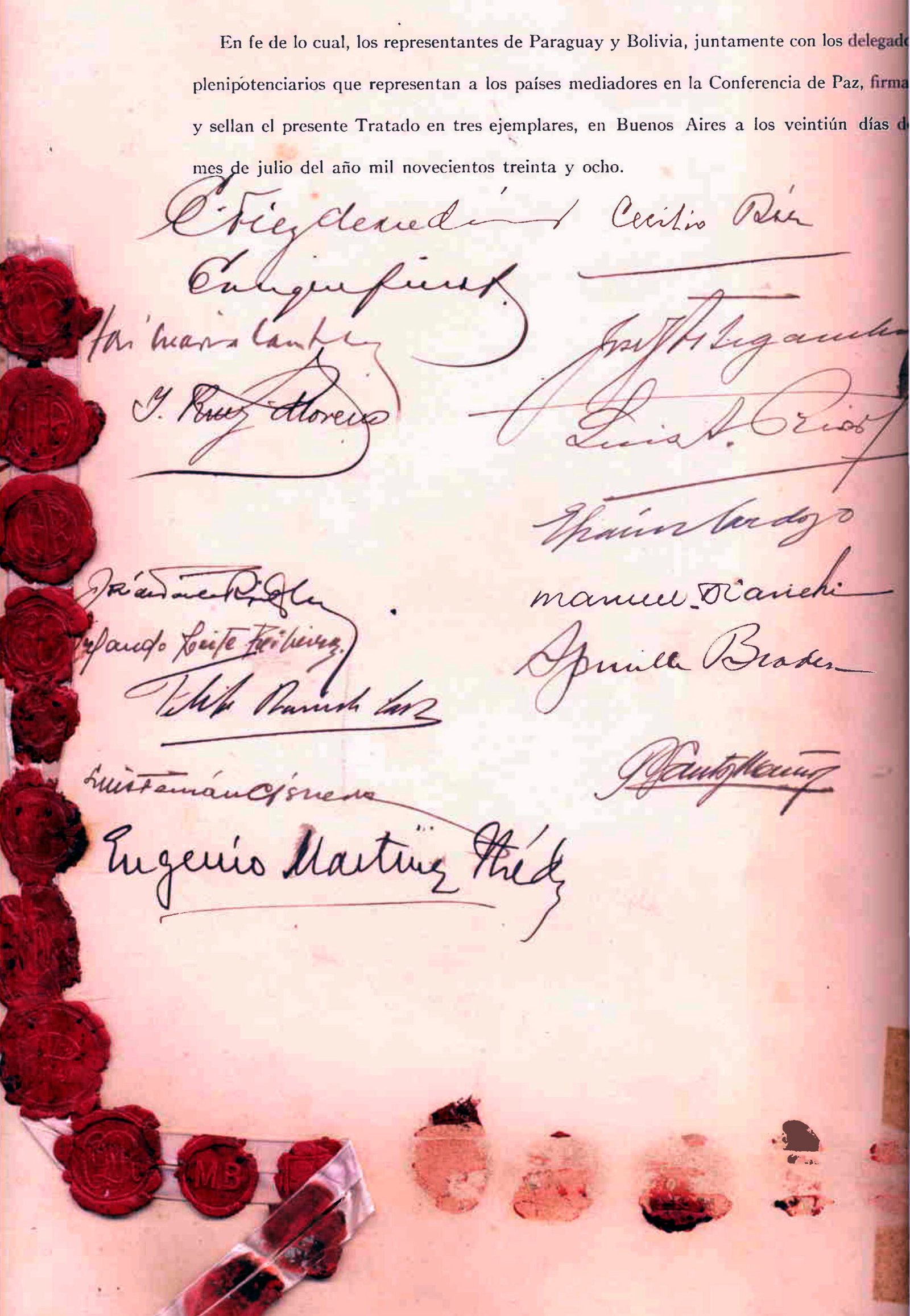 La firma del Tratado de Paz con Bolivia 1880 Argentina