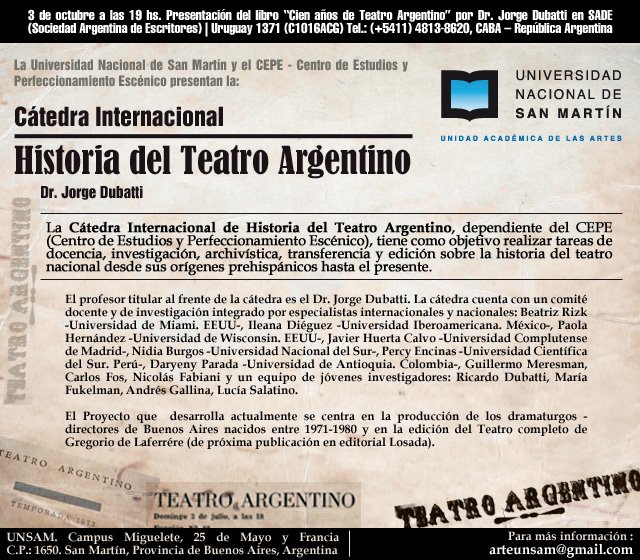 El nacimiento de la primera obra de teatro argentina "El matadero" Argentina