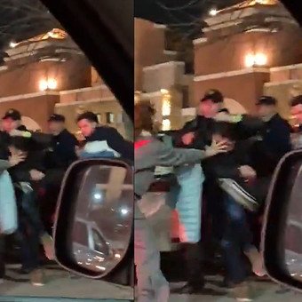 "¡Péguenle, péguenle!": un ladrón fue sorprendido robando un auto y recibió una golpiza