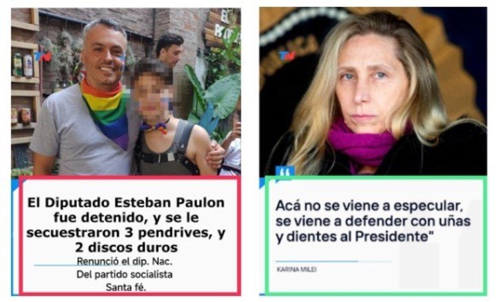 A la izquierda, la placa falsa. A la derecha, una difundida por la cuenta de Instagram @todonoticias.