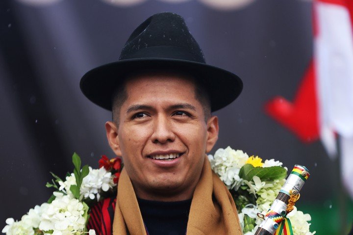 El presidente del senado de Bolivia, Andrónico Rodríguez. Foto EFE
