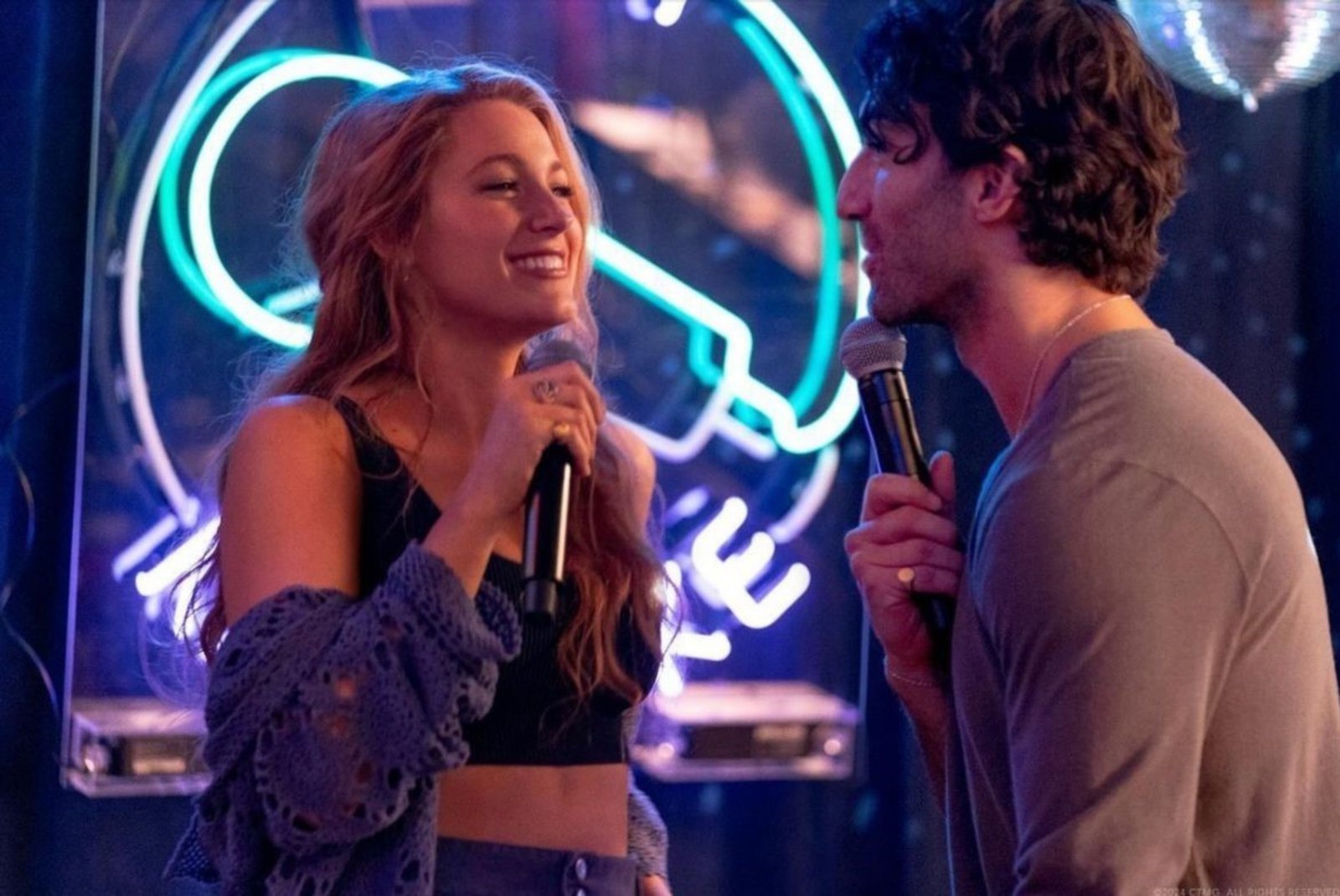 Blake Lively y Justin Baldoni en "Romper el círculo". Foto: Instagram vía @cinemarkarg 