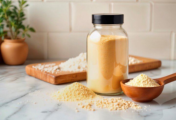 Reutilizar los frascos de vidrio para almacenar alimentos secos como harinas, legumbres o fideos es una gran manera de darles una segunda vida. Foto: Freepik.