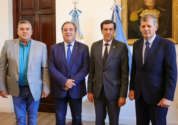 Juan Manuel Pulleiro, el secretario de Seguridad, al asumir en su cargo junto al gobernador Carlos Sadir.