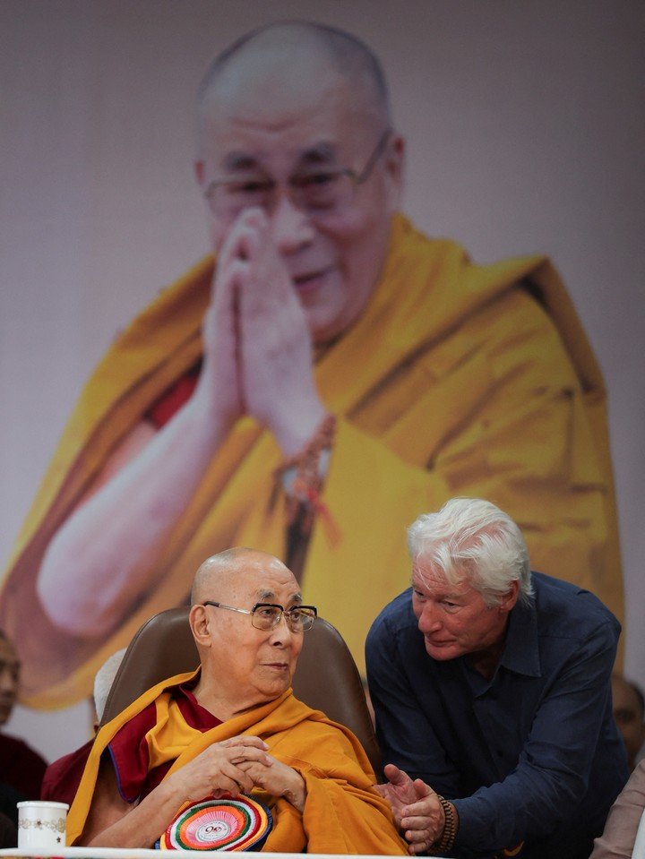 Richard Gere y Dalai Lama, durante la celebración. 