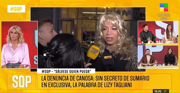 Lizy Tagliani manifestó que está esperando el pedido de disculpas por parte de Viviana Canosa tras involucrarla en su denuncia ante la Justicia.