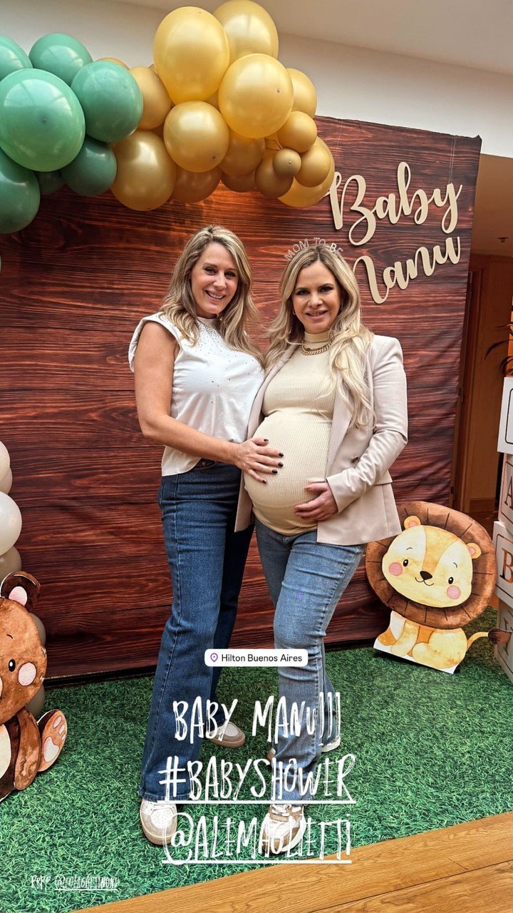 Alejandra Maglietti y Rocío Marengo, ambas embarazadas. Foto: Instagram