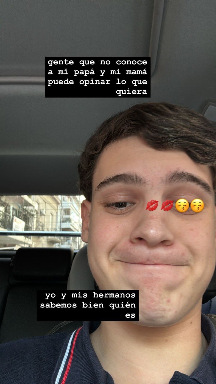 Las tiernas palabras de Bautista Vicuña en defensa de sus padres, Benjamín y Pampita. Foto: Instagram