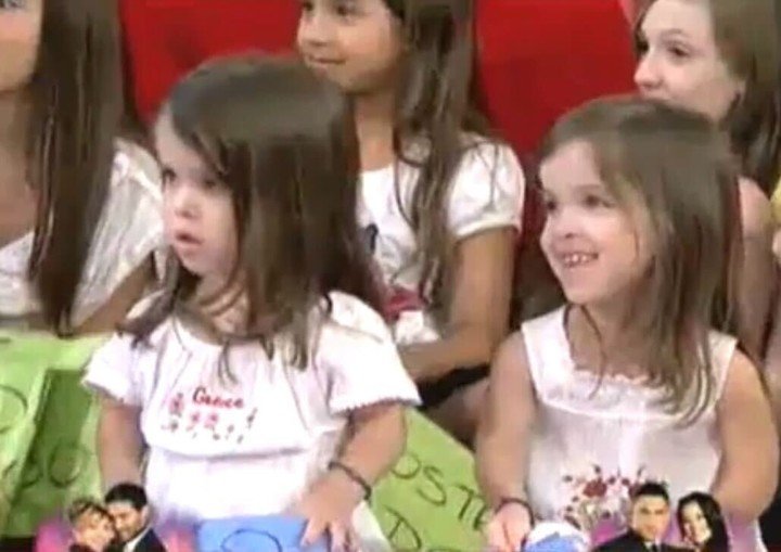 Valentina y Maité en el Bailando 2011. Foto: Captura TV.