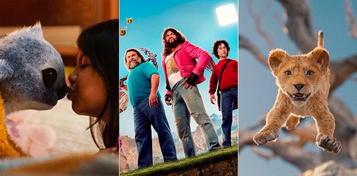 "Lilo y Stitch", "Una película de Minecraft" y "Mufasa", las favoritas del público (y los chicos). Fotos Clarín